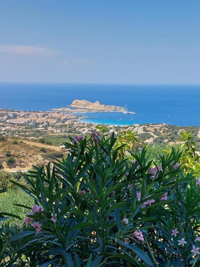 Appartement T4 très bien situé et climatisé LʼÎle-Rousse Exterior foto